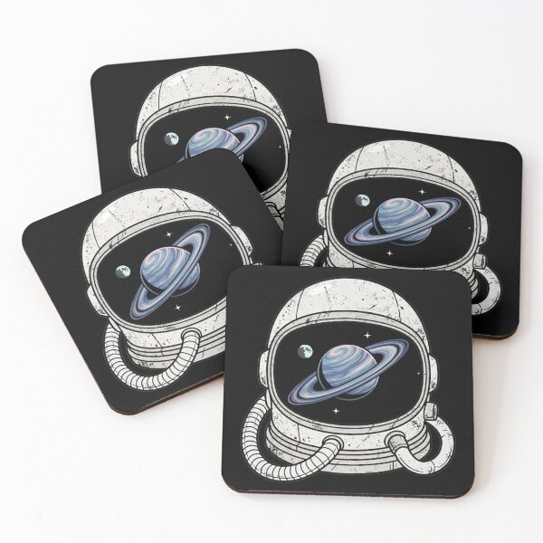 Item preview, Vintage Astronaut Helmet Planet Reflection Retro Space designed and sold by w66aboo.