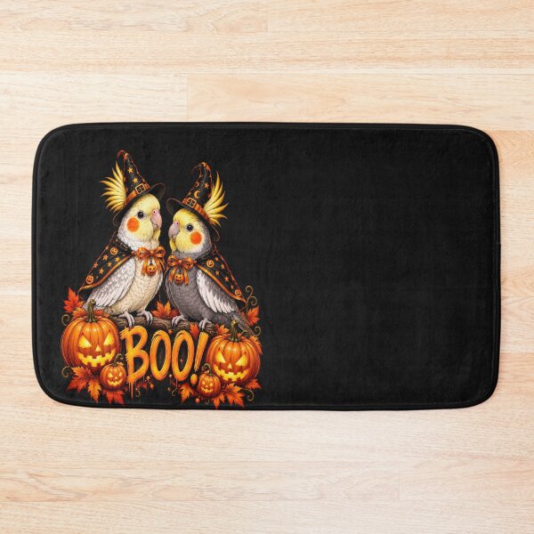 Item preview, Halloween Cockatiel Parrot Witch Cute Bird Pumpkin Boo designed and sold by CalineczkaStudio.