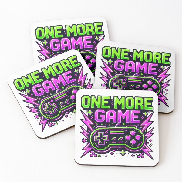 Item preview, One More Game Retro Gamer Arcade designed and sold by The Oddball Supply Co..