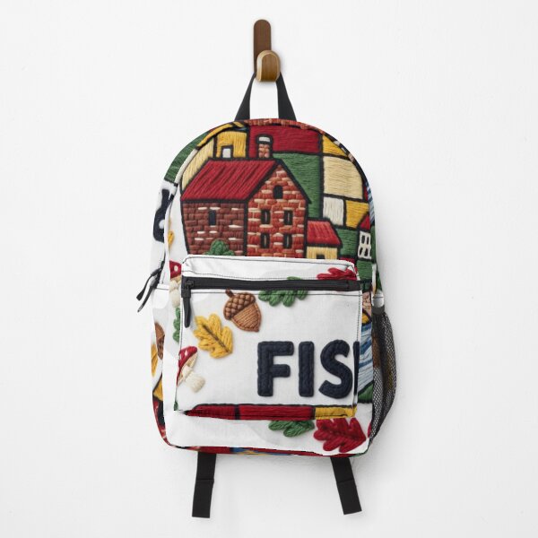 Item preview, Fiskars Village Finland Cozy Autumn Travel Sticker designed and sold by Imaginarium of Chaos falcon88 .