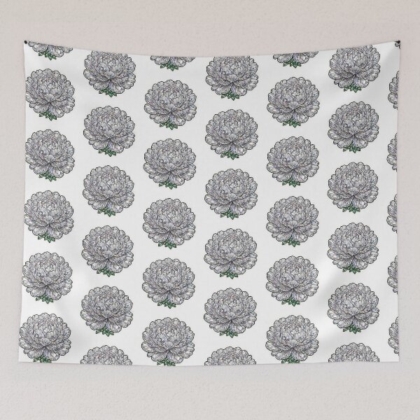Item preview, Peony Crystal Sticker - White Diamond Peony Clear Crystal designed and sold by FineLineBotanical .
