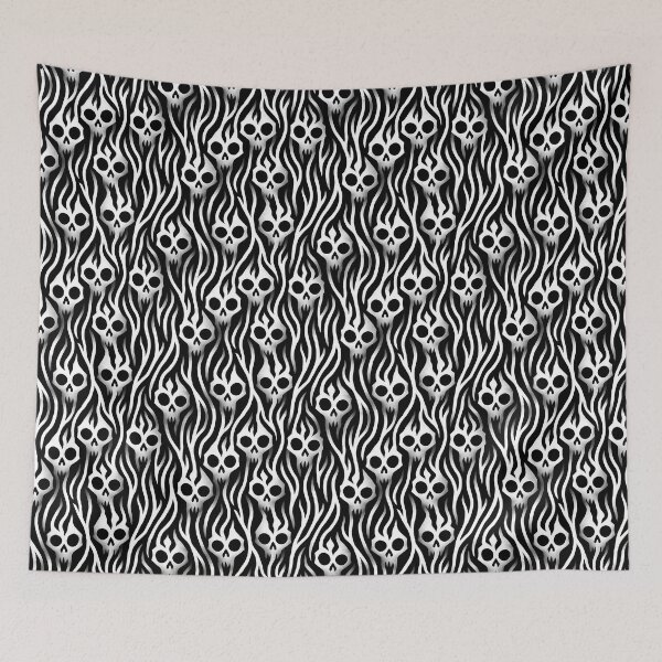 Item preview, Skull Halloween Pattern designed and sold by Derek Gillette.