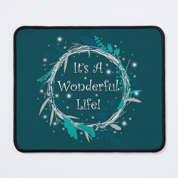 Item preview, It's A Wonderful Life Wreath Teal designed and sold by Normbot2000.
