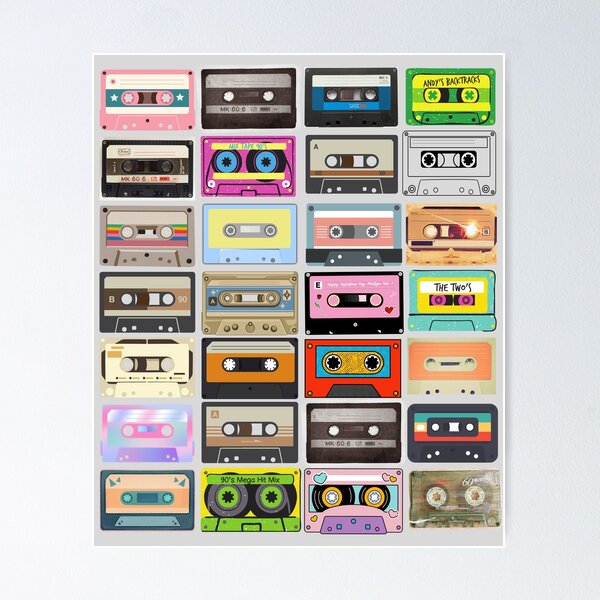 Item preview, Cassette Tapes Are Small Analog Magnetic Recording Format designed and sold by BrightrDayMusicArt.