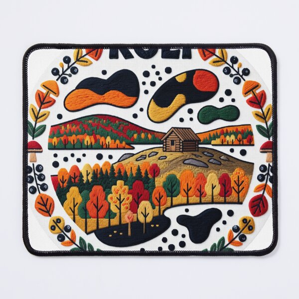 Item preview, Koli National Park Finland Ruska Autumn Sticker designed and sold by Imaginarium of Chaos falcon88 .