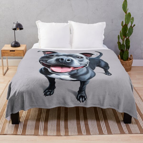 Item preview, Blue Staffy Portrait designed and sold by MaedK.