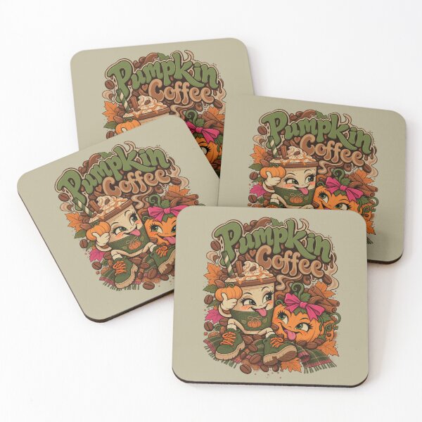 Item preview, Pumpkin Coffee Cuties – Cozy Autumn Vibes designed and sold by Aimetoi.