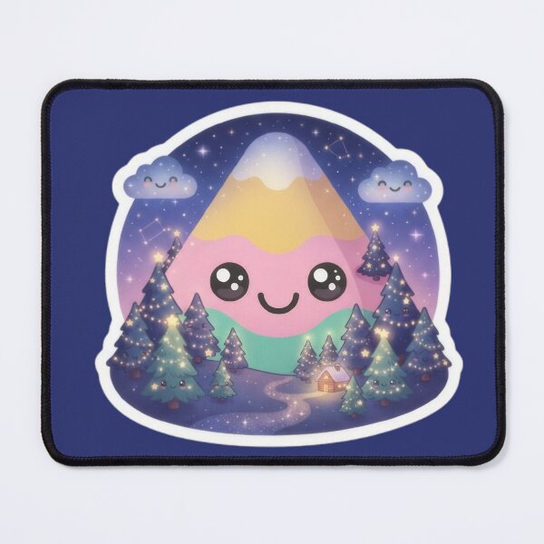 Item preview, Cute Kawaii Winter Mountain designed and sold by Azurart2.