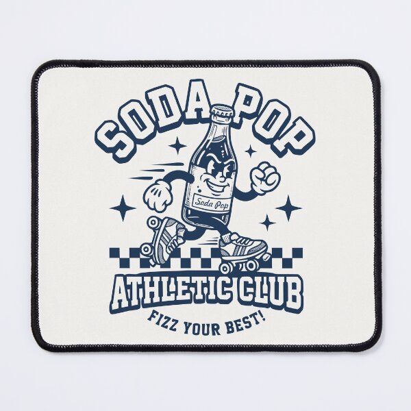 Item preview, Soda Pop Athletic Club Vintage Mascot Roller Skating designed and sold by CamaleonDesigns.
