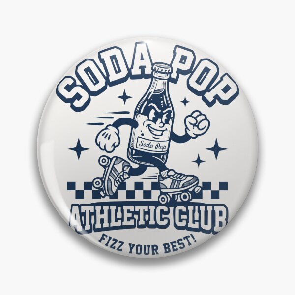 Item preview, Soda Pop Athletic Club Vintage Mascot Roller Skating designed and sold by CamaleonDesigns.