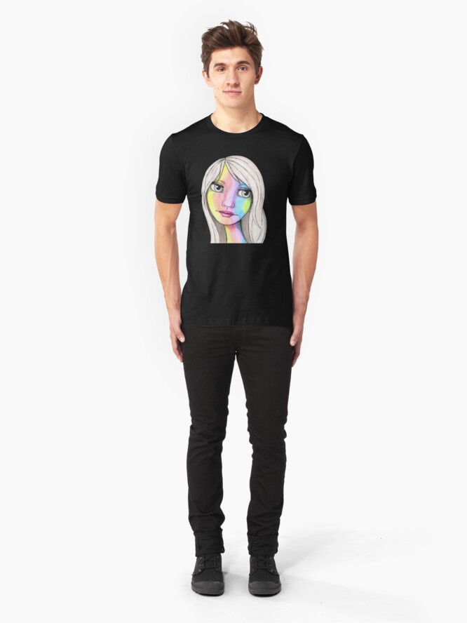 Alternate view of She Loves In Color Slim Fit T-Shirt