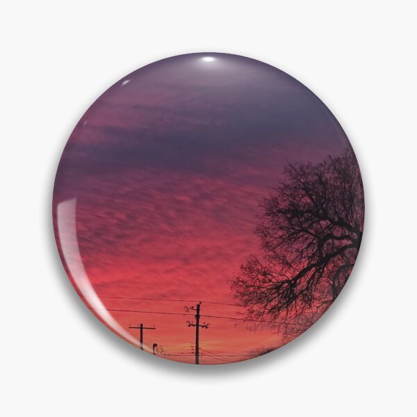 Item preview, Fiery Red Sunset Sky Landscape designed and sold by AuraNatura.