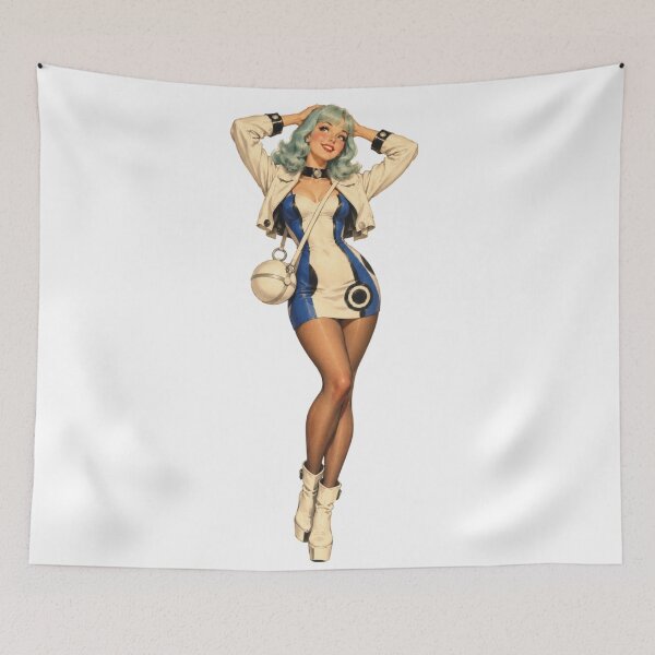 Item preview, Vintage Space Girl Pin Up – Retro Sci Fi Glamour designed and sold by Cosplayvintage.