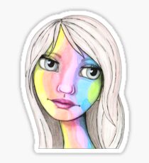 She Loves In Color Sticker