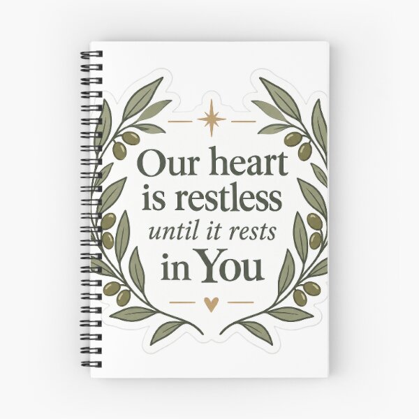 Item preview, Our Heart Is Restless Until It Rests In You designed and sold by QCena.