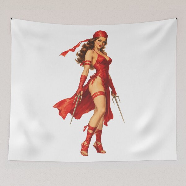 Item preview, Vintage Ninja Girl Pin Up – Retro Warrior Glamour designed and sold by Cosplayvintage.