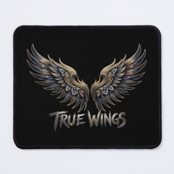 Item preview, True Wings – Ornamental Black & Gold Fantasy Wings designed and sold by HO•Designs.
