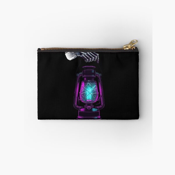 Item preview, Cyber Goth Skeleton Hand Neon Vintage Lantern designed and sold by LazyDayzCo.
