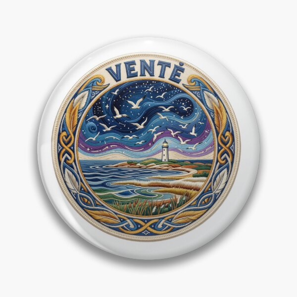 Item preview, Vente Cape Lithuania Lighthouse Bird Migration Patch Sticker designed and sold by Imaginarium of Chaos falcon88 .