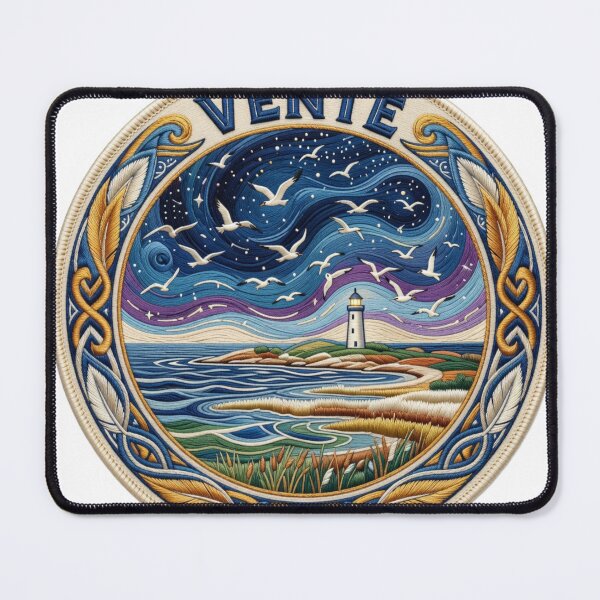 Item preview, Vente Cape Lithuania Lighthouse Bird Migration Patch Sticker designed and sold by Imaginarium of Chaos falcon88 .
