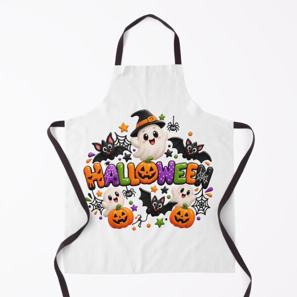 Item preview, Halloween Puffy 3D Fun - Cute Ghosts, Bats, Pumpkins & Spiders with Colorful Bubble Letters | Spooky Cute Halloween Party PNG designed and sold by HoMya.