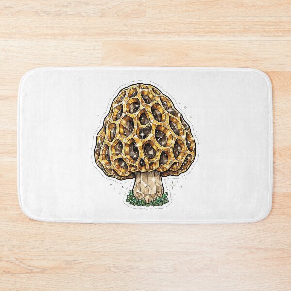 Item preview, Morel Mushroom Crystal Sticker - Golden Citrine Honeycomb Fungi designed and sold by Crystal Critters .