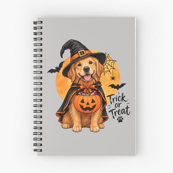 Item preview, Halloween Golden Retriever Trick or Treat - Cute Witch Dog Halloween designed and sold by Nature's Palette.