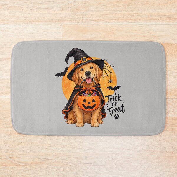 Item preview, Halloween Golden Retriever Trick or Treat - Cute Witch Dog Halloween designed and sold by Nature's Palette.