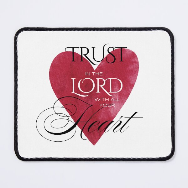 Item preview, Trust in the Lord with All Your Heart — Red Watercolor Heart designed and sold by Our Bible Journey.