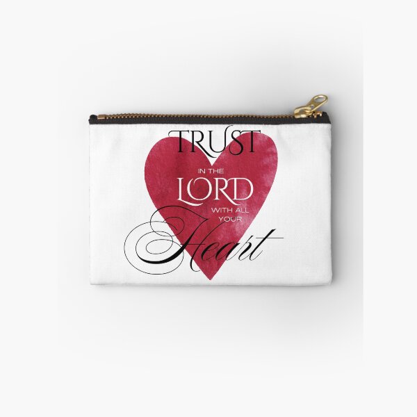 Item preview, Trust in the Lord with All Your Heart — Red Watercolor Heart designed and sold by Our Bible Journey.