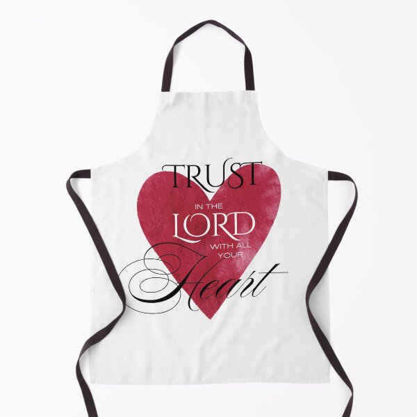 Item preview, Trust in the Lord with All Your Heart — Red Watercolor Heart designed and sold by Our Bible Journey.