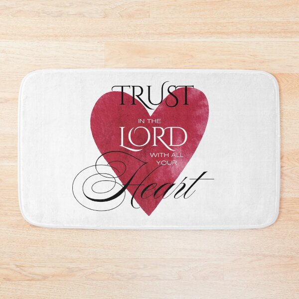 Item preview, Trust in the Lord with All Your Heart — Red Watercolor Heart designed and sold by Our Bible Journey.