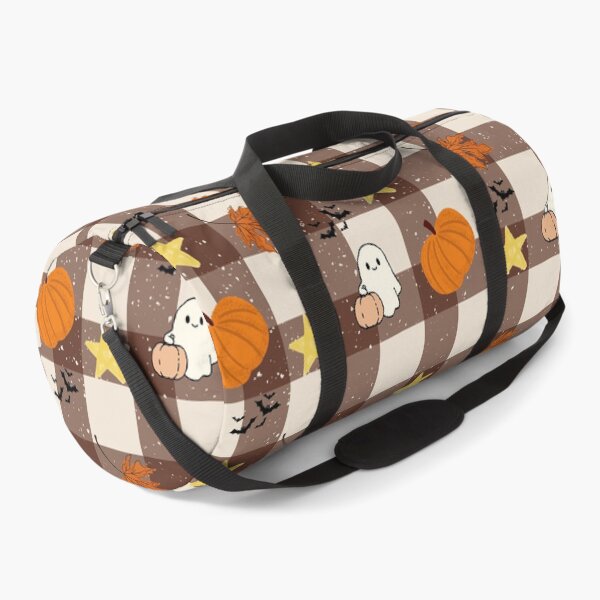 Item preview, Cute Halloween Pumpkins, Ghosts, and Stars on Plaid Stickers, T-Shirts, Phone Cases, Tote Bags, Notebooks, Mugs, Pillows, Art Prints, Laptop Sleeves, Leggings, Dresses, and Backpacks designed and sold by ArtwithRabbit.