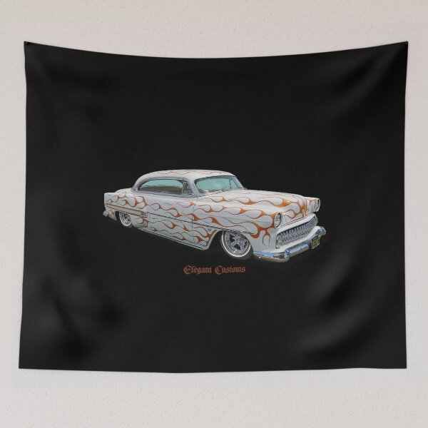 Item preview, 1954 BelAir Burnin Love no text Kustom, Hot Rod, Muscle Car designed and sold by Elegant Customs.