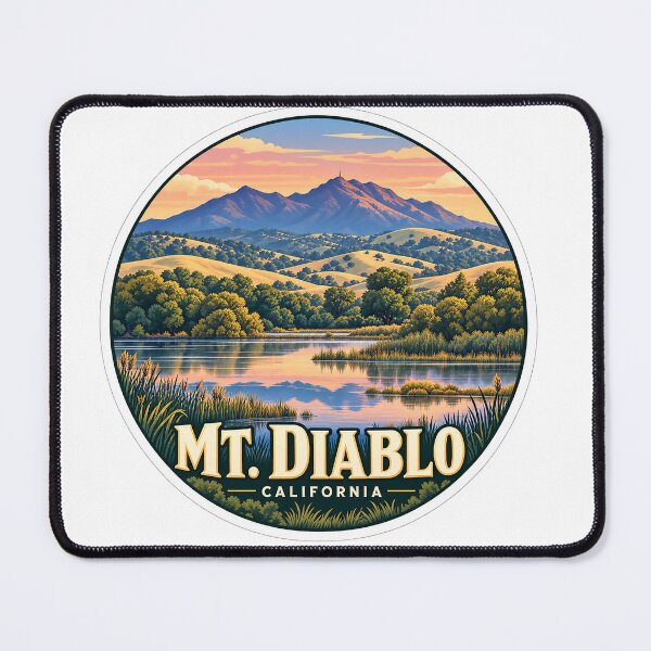 Item preview, Mt. Diablo California Vintage Travel Sticker designed and sold by PIXEL POP DESIGNS - Beyond the Norm!.