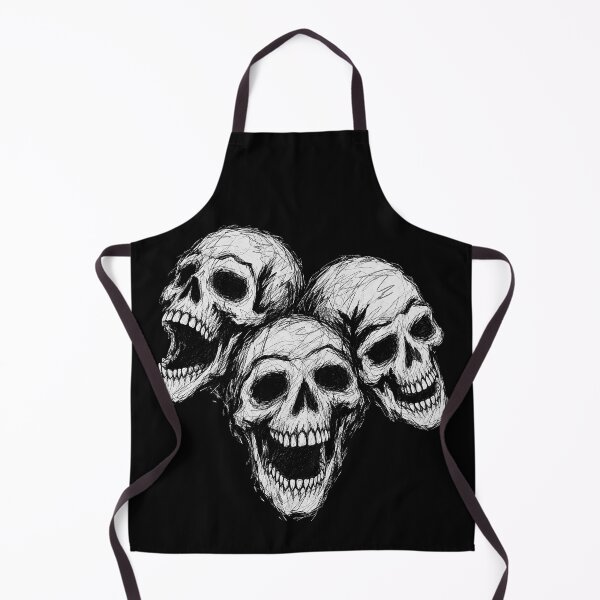 Item preview, Three Skulls Scribble Line Drawing designed and sold by SassCity.