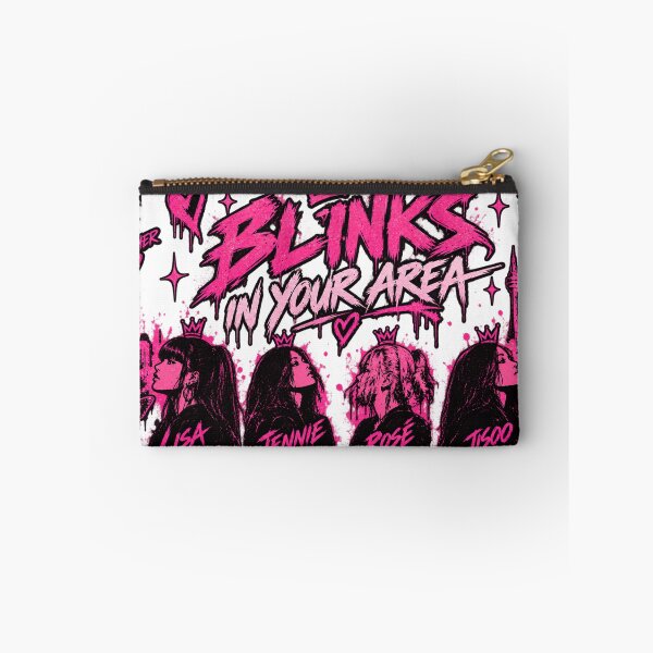 Item preview, BLINKS In Your Area – Pink Black Graffiti K-Pop Mural Fan Art designed and sold by storeAC.
