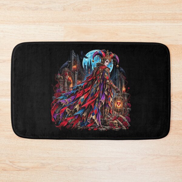 Item preview, Harlequin of the Hollow Court – Gothic Jester Dark Fantasy designed and sold by TheInkRaven.
