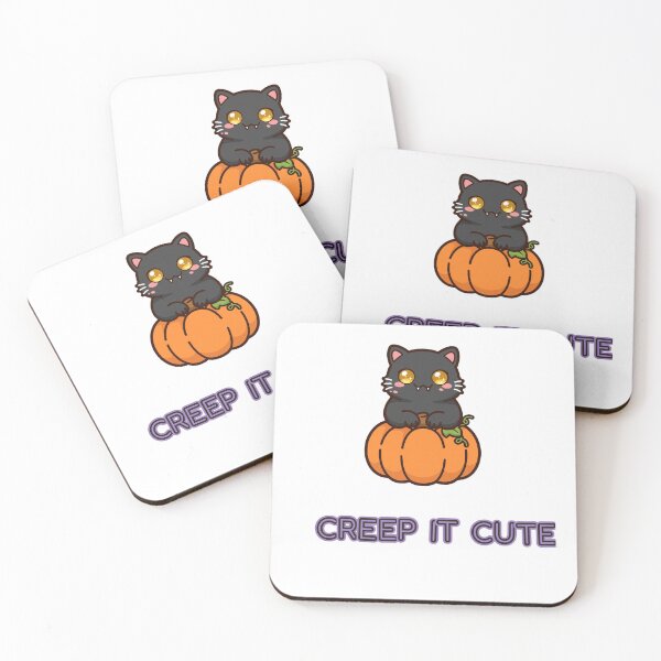 Item preview, Creep It Cute Black Cat Sticker designed and sold by The Oakhaven Archive.