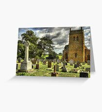 Harlestone Church And War Memorial Greeting Card
