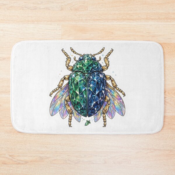 Item preview, Jewel Beetle Crystal Sticker - Emerald Sapphire Diamond Bug designed and sold by FineLineBotanical .