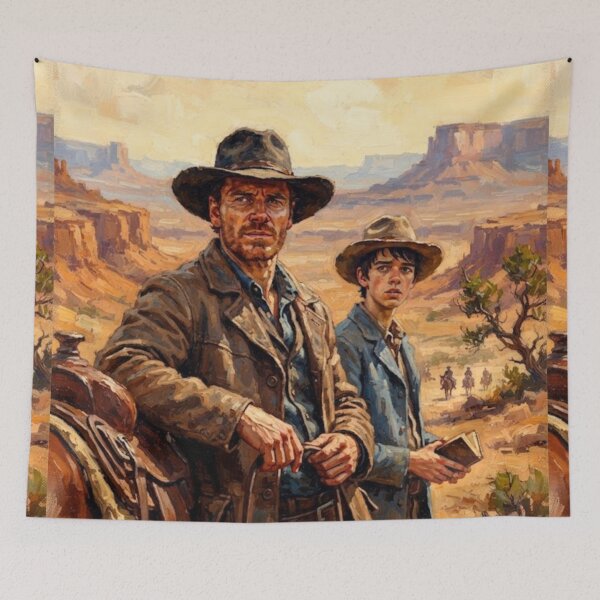 Item preview, Slow West Action Western Fine Art Tribute designed and sold by Art's Diner.