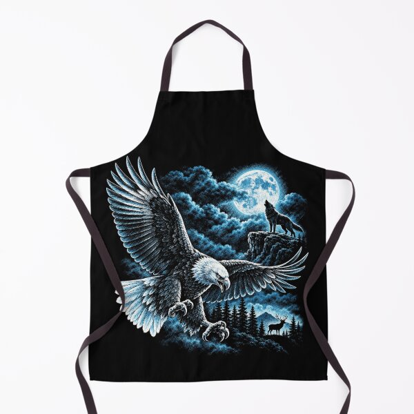 Item preview, Moonlit Eagle and Howling Wolf designed and sold by SassCity.