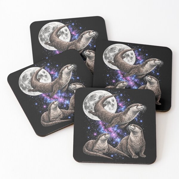 Item preview, Celestial Otters Under Full Moon designed and sold by SassCity.