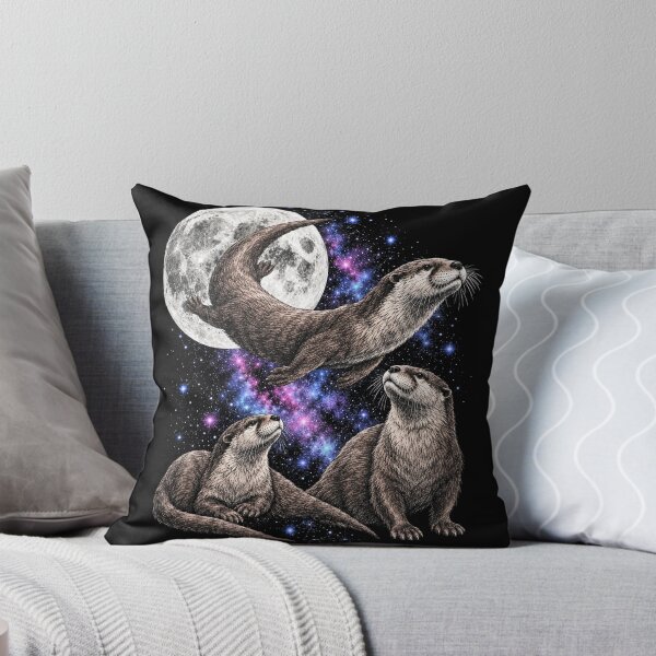 Item preview, Celestial Otters Under Full Moon designed and sold by SassCity.
