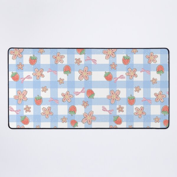 Item preview, Cute Summer Berry and Blue Gingham Design for Stickers, T-Shirts, Phone Cases, Tote Bags, Notebooks, Mugs, Pillows, Art Prints, Laptop Sleeves, Leggings, Dresses, and Backpacks designed and sold by ArtwithRabbit.