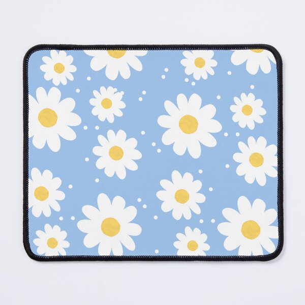 Item preview, Cheerful Field of White Daisies on a Soft Blue Sky for Stickers, T-Shirts, Phone Cases, Tote Bags, Notebooks, Mugs, Pillows, Art Prints, Laptop Sleeves, Leggings, Dresses, and Backpacks designed and sold by ArtwithRabbit.