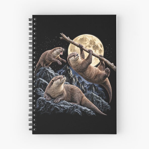 Item preview, Moonlit Otters in Mountain Stream designed and sold by SassCity.