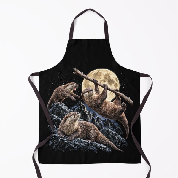 Item preview, Moonlit Otters in Mountain Stream designed and sold by SassCity.