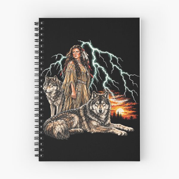 Item preview, Spirit Woman with Wolves and Lightning designed and sold by SassCity.